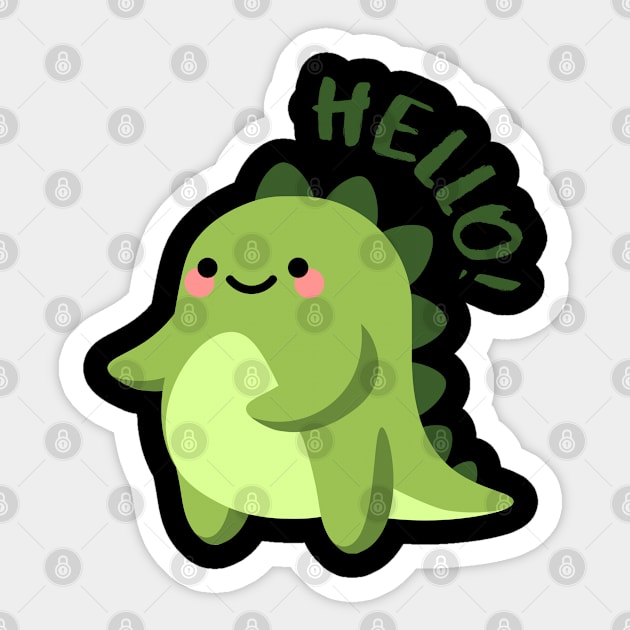 CUTE DINO Sticker by tzolotov